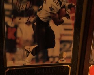 Dulymus "Deuce" McAllister New Orleans Saints running back - signed