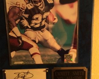 Emmitt Smith rushing - signed