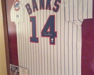 Ernie Banks Jersey certified
