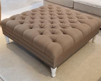 Large upholstered ottoman/coffee table