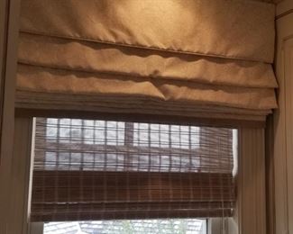 Gorgeous Roman blind and wicker blind - bring your measurements