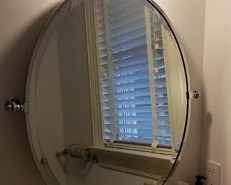 Bathroom mirror and vanity light