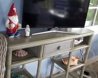 TV stand/side table; flat screen TV