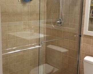 Glass shower doors