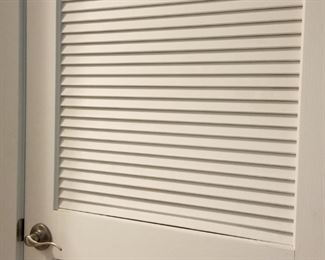 Louvered door