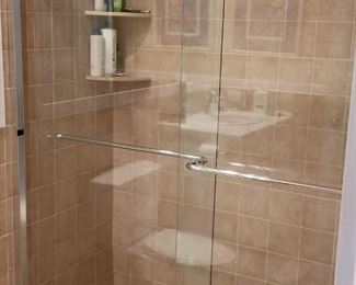 Glass shower doors