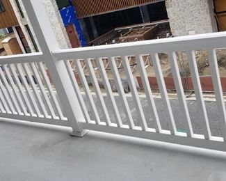 Limited amount of vinyl railing