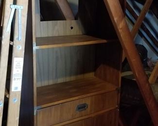 Lane bookcase with three drawers