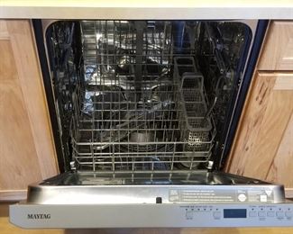 Maytag dishwasher has stainless steel interior
