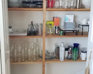 Glassware, serving ware, entertainment aids