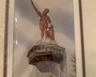 Signed Carl Salter art print, Vulcan, 5x7 $30