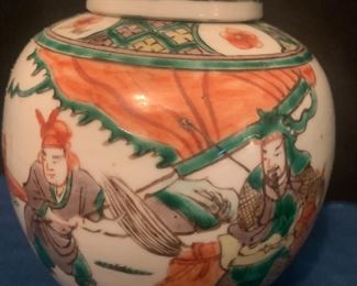 Famille Verte ginger jar, 6"h,$100