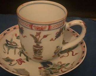 K'ang Hsi 1662-1722, Coffee cup (3")and saucer(4.5"), Henry Moog Atlanta, $200