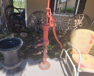 antique water pump