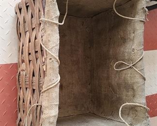 Antique fishing basket