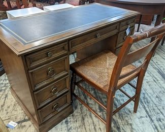 Solid Cherry Leather Top Desk