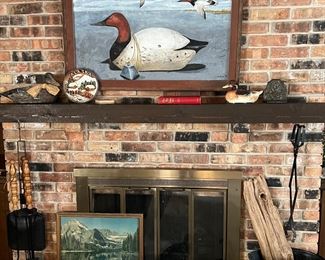 Unique hand painted acrylic primitive artwork