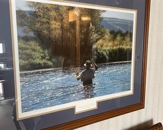 Phil Scholer "Nymphing the Duck Blind" signed print
