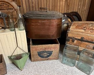 Primitives, old battery jars