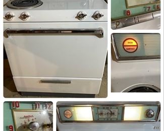 Antique 1950's working Philco Electric Range (all burners work, oven untested but believe to be working.) Would make a great addition to a vintage kitchen!