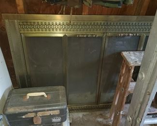  Brass fireplace screen