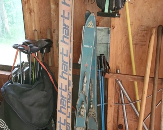 Large selection of skiis & poles
