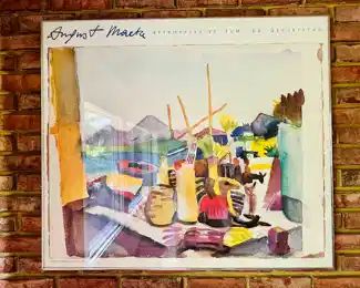 August Macke "Landscape Near Hammamet" Framed Poster