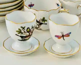 Herend Rothschild Bird Egg Cups