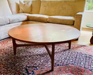 VIntage Dux (made in Denmark) Round Coffee Table.  