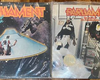 Good Selection of records / LP’s priced $6 & up. Parliament Funkadelic George Clinton • Mothership Connection 
