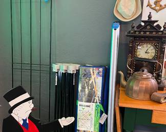 “Bringing Up Father” custom wood double-sided silhouette • Centipede Saw Horses 