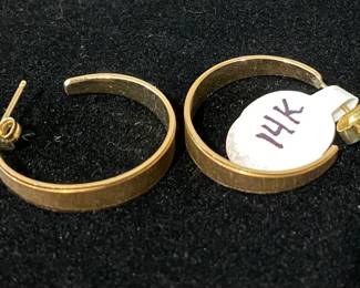 14k karat gold earrings 