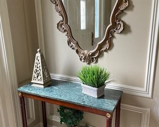 Beautiful entranceway table and mirror