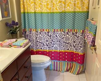 Fun colorful bathroom accessories