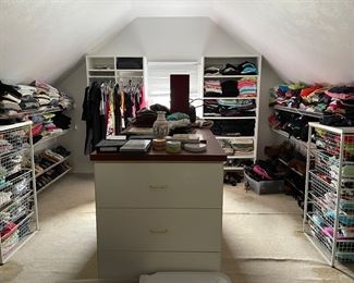 Closet FULL of women’s clothes, shoes, and boots. Small to XL. 