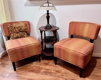 Accent Chairs , End Table and Lamp