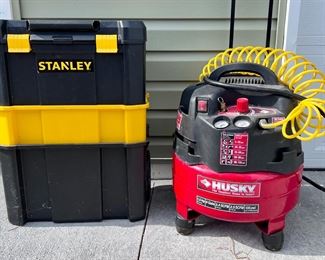 Air Compressor and Tool Box