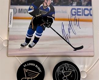 Autographed / Signed Hockey Pucks and Photos