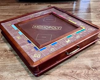 Wooden monopoly game