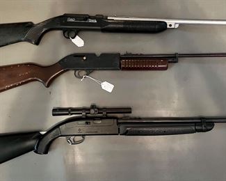BB guns and air soft guns