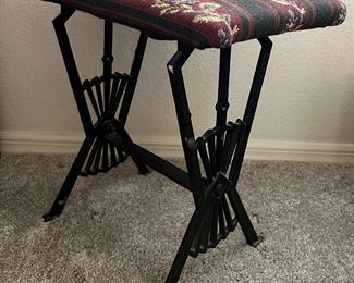 Stool w Iron Base