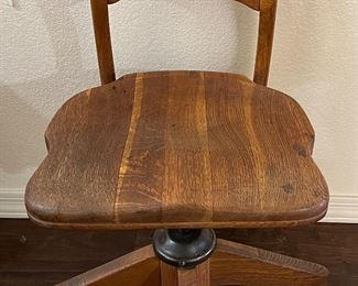 Beautiful Solid Wood Swivel Office Chair