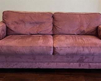 La-Z-Boy Faux Suede Sofa/Sleeper