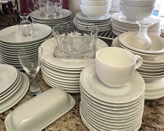 White Assorted Dinnerware