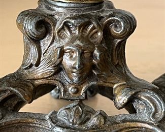 Vintage Cast Iron Candlesticks