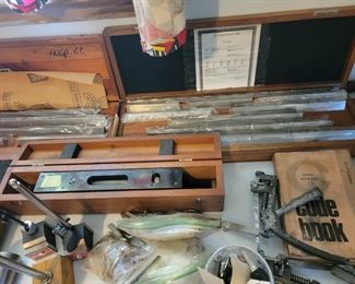 Many different starrett machinists gages