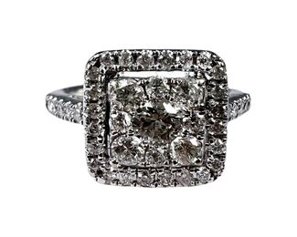 14kt White Gold Diamond Ring