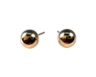 14kt Yellow Gold Ball Earrings