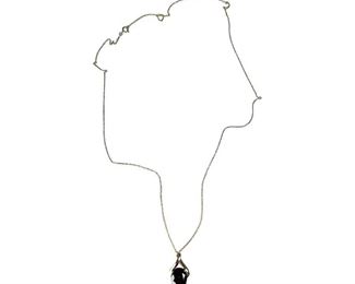 14kt Yellow Gold Garnet Necklace