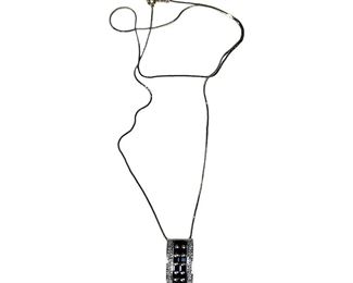 14kt Yellow Gold Sapphire and Diamond Necklace B